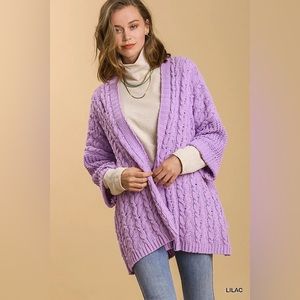 💜Lilac oversized cardigan sweater 💜